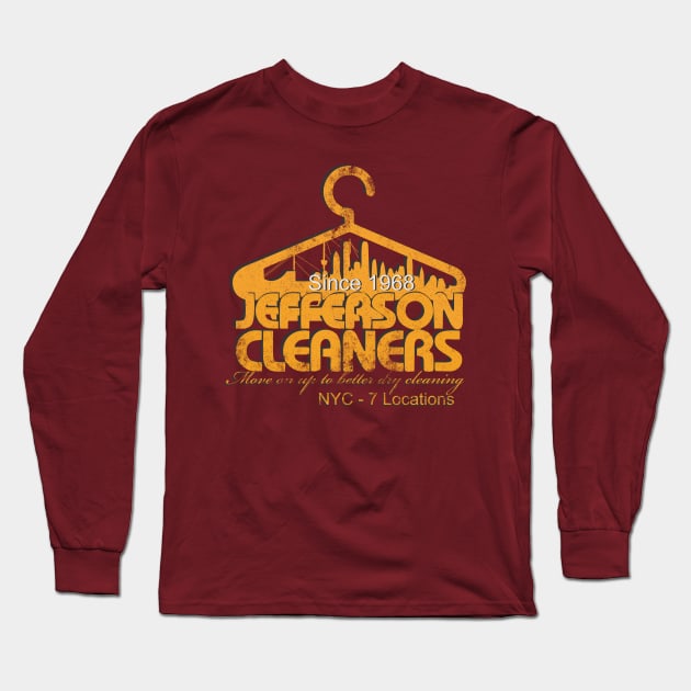 Jefferson Cleaners - 7 locations Long Sleeve T-Shirt by albertkeith48